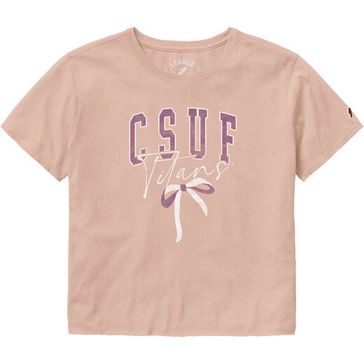 Legacy Titans Bow Crop Top - Dusty Rose